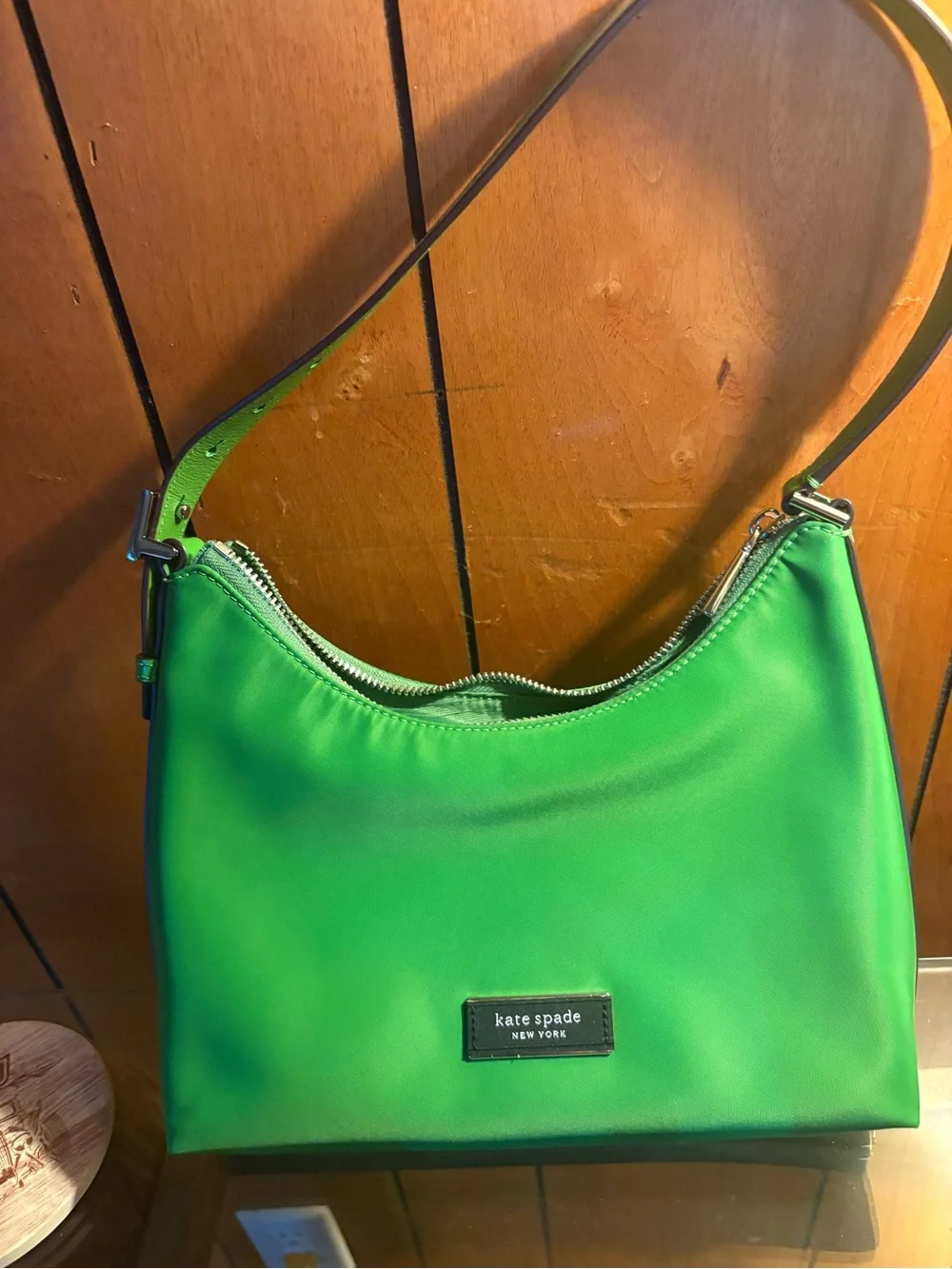 kate spade Bright Green Shoulder Hobo Bag